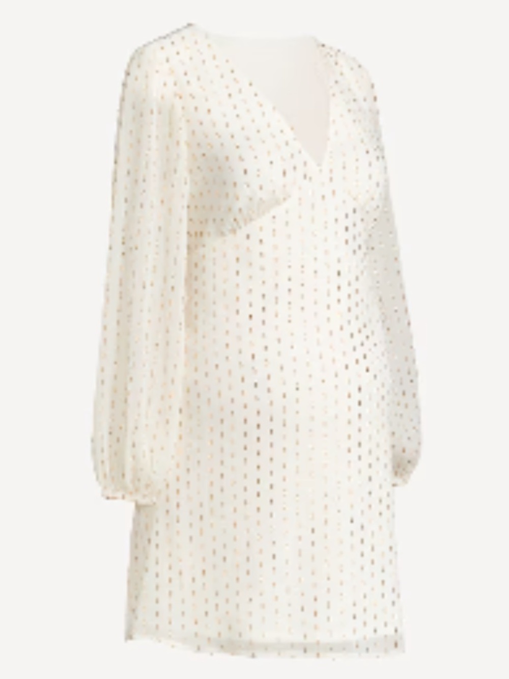 Maternity Textured Long-Sleeve Mini Dress